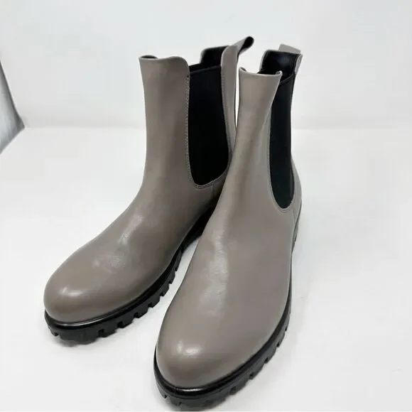 Ecco Grey Leather Chelsea Slip On Boot Size 10-10.5 Modtray - Picture 4 of 9